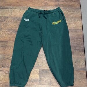 H&M Dark Green Stranger Things Loose Fit Sweatpants